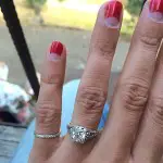 Aly Michalka’s 3.5 Carat Princess Cut Diamond Ring