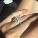 Nicole Trunfio’s Pear Shaped 3 Carat Diamond Ring