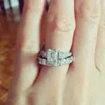 Katrina Bowden’s 2 Carat Princess Cut Diamond Ring