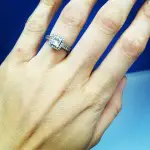 Phoebe Dahl’s 1.5 Carat Princess Cut Diamond Ring