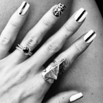 Shenae Grimes’ 1 Carat Square Cut Black Diamond Ring