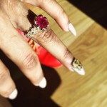 Teyana Taylor’s Round Ruby Ring