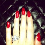 Abbey Clancy’s Pear Shaped Diamond Ring