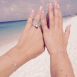 Yolanthe Cabau van Kasbergen’s Square Shaped Diamond Ring