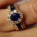Nikka Martinez’ Oval Cut Sapphire Ring