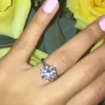 Angela Simmons’ Round Cut Diamond Ring
