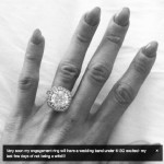 Peaches Geldof’s Round Cut Diamond Ring