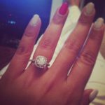 Dipika Pallikal’s Cushion Cut Diamond Ring