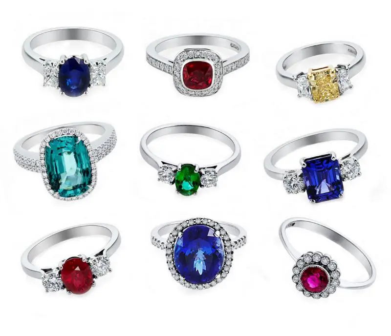 Coloured-Gem-Rings