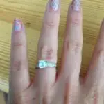 Katy Fawcett’s Square Shaped Diamond Ring