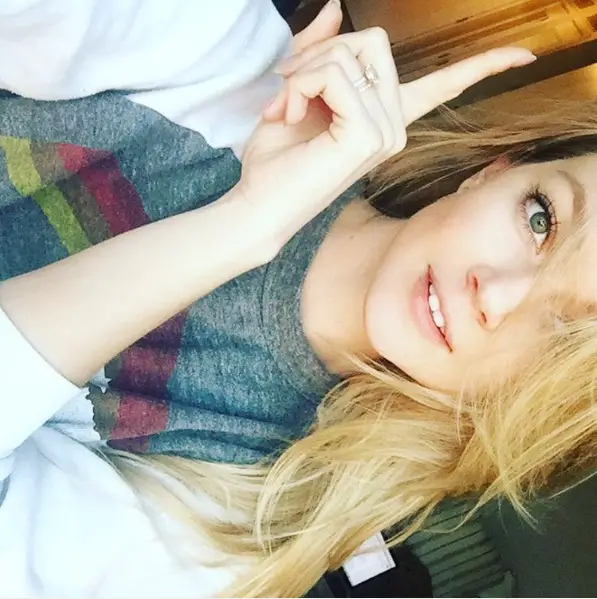 Lindsay Ellingson’s Oval Cut Diamond Ring