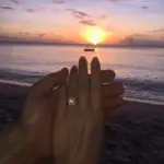 Zoe Salmon’s Square Shaped Diamond Ring