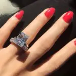 Courtney Stodden’s Emerald Cut Diamond Ring