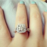 Isabell Hiebl’s Cushion Cut Diamond Ring