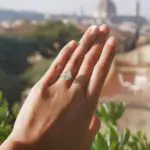 Isabelle Daza’s Pear Shaped Diamond Ring