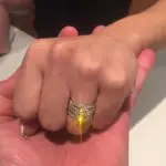 Nikkita Kafoa’s Round Cut Diamond Ring