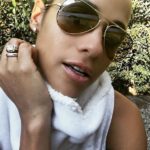 Dania Ramirez’ Square Shaped Diamond Ring