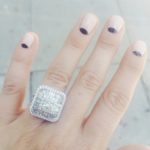 Keltie Colleen Busch’s Square Shaped Diamond Ring