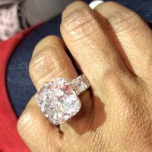 Keyshia Ka’oir’s 25 Carat Cushion Cut Diamond Ring