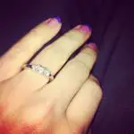 Mackenzie Douthit’s Square Shaped Diamond Ring