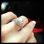 Jenna Michelle Kennedy’s Round Cut Diamond Ring
