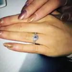 Olivia Buckland’s Cushion Cut Diamond Ring
