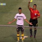 This Footballers Mid-Game Proposal Didn’t Go Very Well!