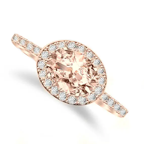 7x5mm-oval-morganite-diamond-halo-east-west-engagement-ring-14k-rose-gold-morganite-engagement-rings-horizontal-ring-rings-for-women