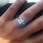 April Elizabeth’s Square Shaped Diamond Ring