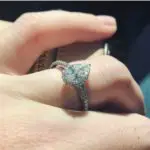 Jenelle Evans’ Pear Shaped Diamond Ring