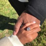 Jazmyn Simon’s Oval Cut Diamond Ring