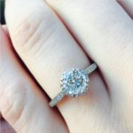 Lucie Jones’ Round Cut Diamond Ring