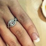 Santana Bordelon’s Round Cut Diamond Ring