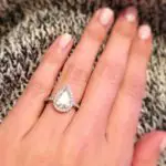 Amber Dallas’ Pear Shaped Diamond Ring