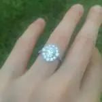 Alexandra Edwards’s Oval Cut Diamond Ring