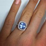 Ali Oetjen’s Cushion Cut Madagascan Sapphire Ring