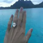 Caroline Wozniacki’s Oval Cut Diamond Ring