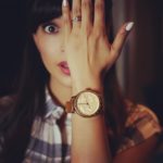 Hannah Simone’s Round Cut Diamond Ring