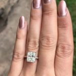 Janel Parrish’s Emerald Cut Diamond Ring