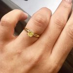 Sonia Ibrahim’s Square Shaped Diamond Ring