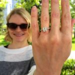 Emilie de Ravin’s Cushion Cut Diamond Ring