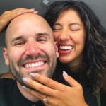 Stephanie Beatriz’s Pear Morganite Ring