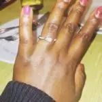 Catherine Kamau’s Square Shaped Diamond Ring