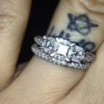 Nicole Boyd’s Square Shaped Diamond Ring