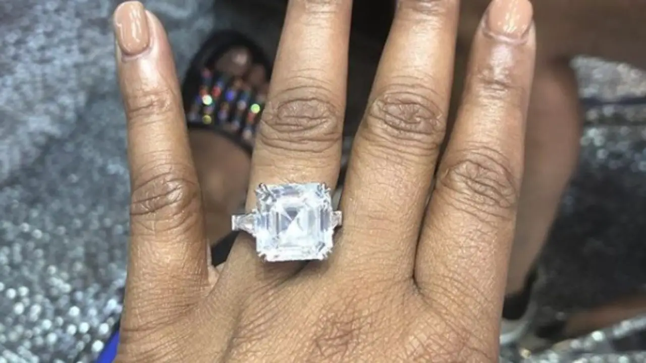 sasha pieterse engagement ring