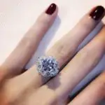 Thuy Tien’s Round Cut Diamond Ring