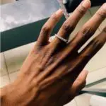 Mohale Motaung’s Round Cut Diamond Ring