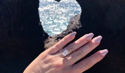 Nicole Comb's Emerald Cut Diamond Engagement Ring