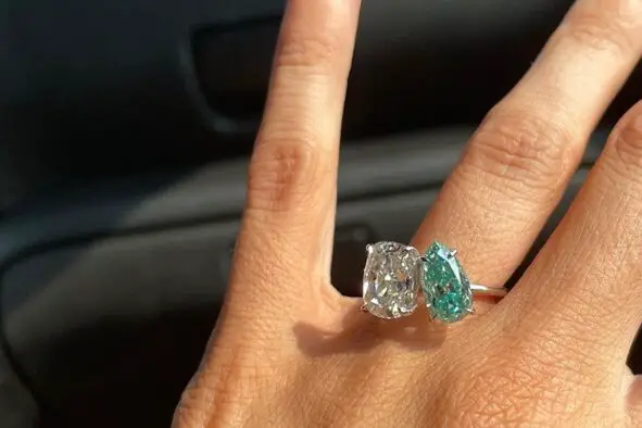 Indy Blue's engagement ring