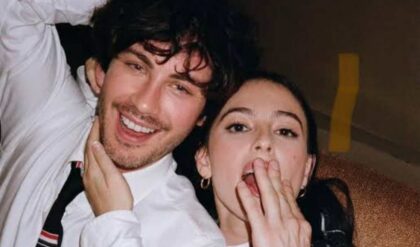 Logan Lerman and Ana Corrigan are engaged! Get a sneak peek at Ana's mysterious solitaire engagement ring. Stay tuned for updates on their private love story.